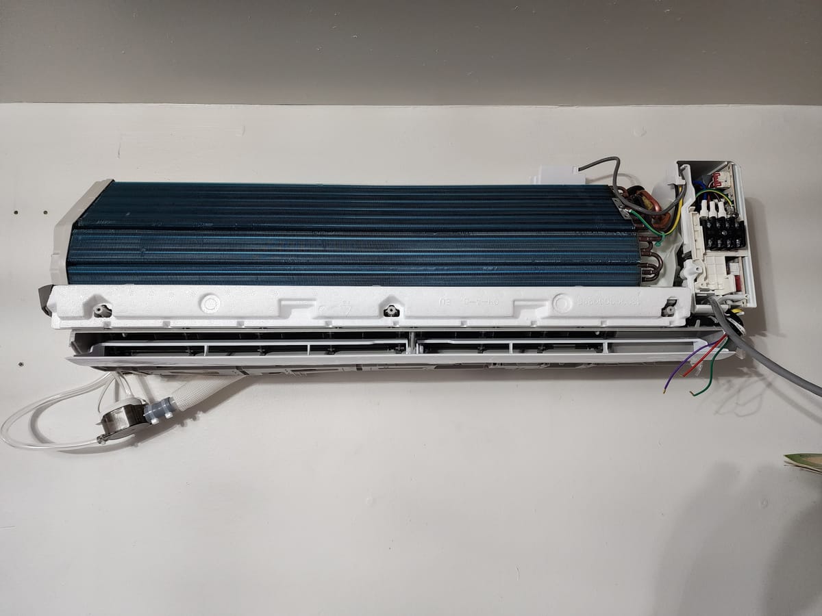 Mini Split Condenser Open Our Work | HVAC Installation Portfolio | Fixar Inc.
